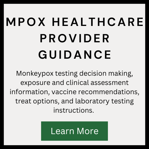 mpox healthcare guidance